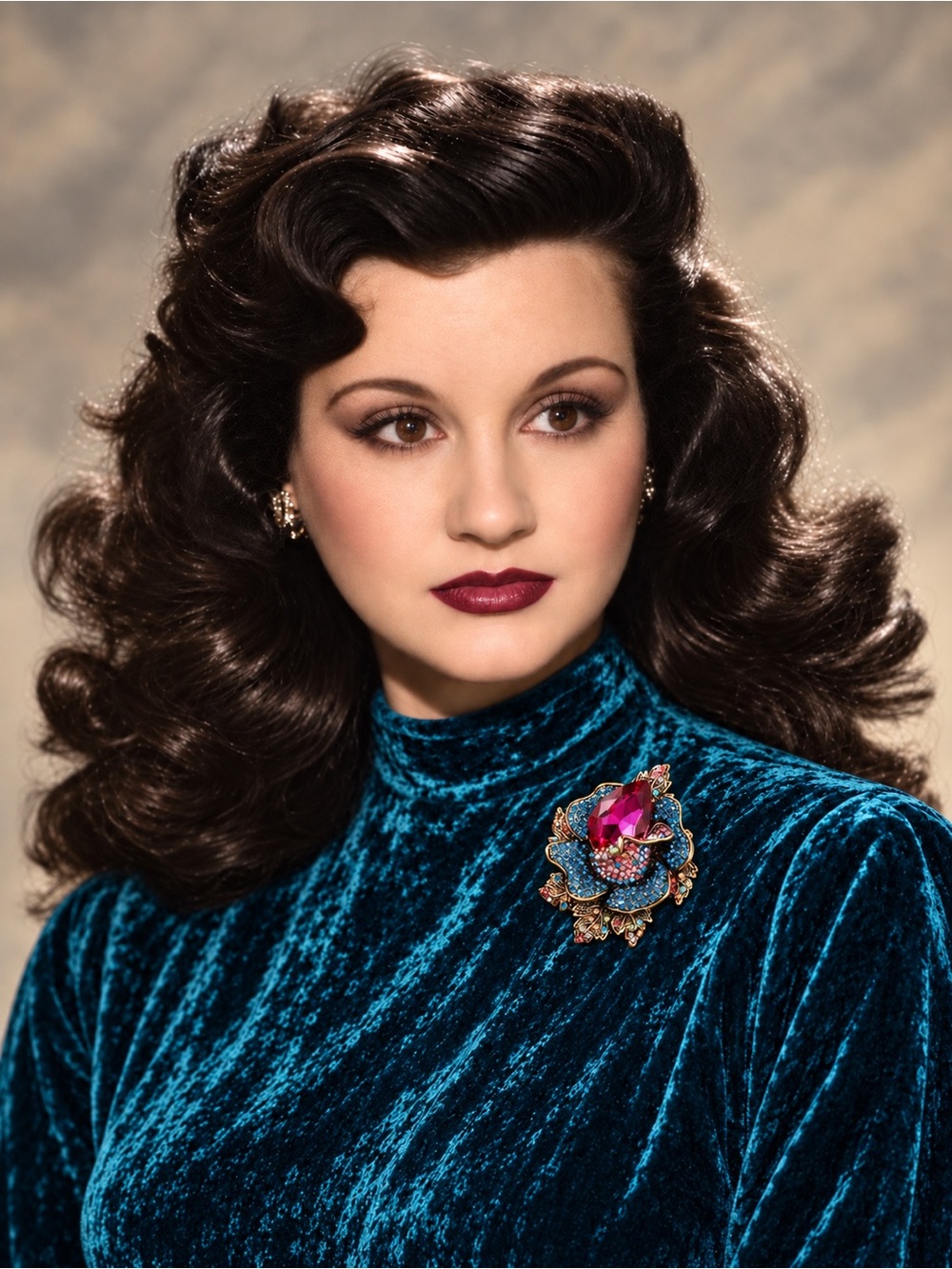 The Eleanor Collection Jeweled Floral Brooch Multicolor Rhinestones